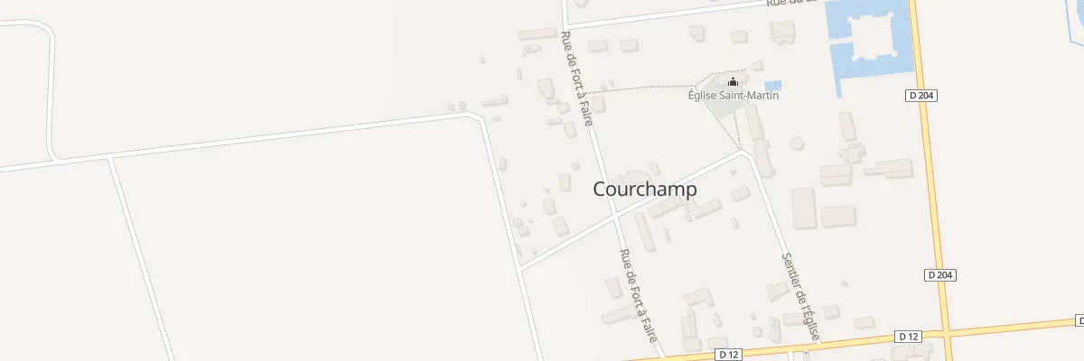 Plan du 9 Rue Fort A Faire à Courchamp