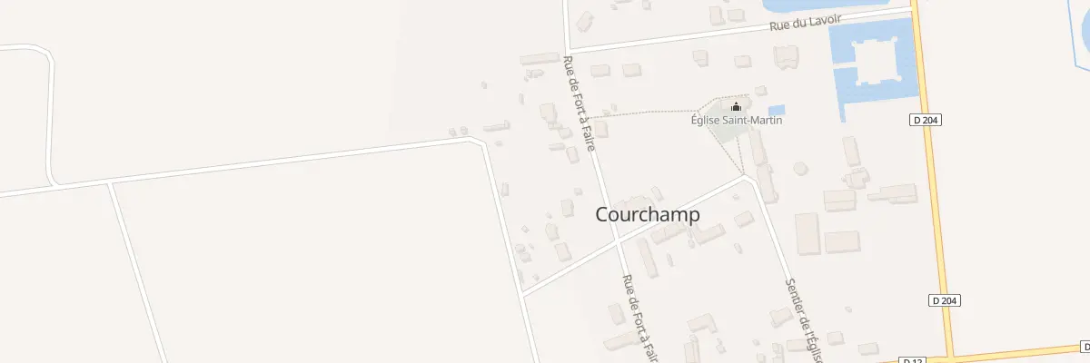 Plan du 11 Rue Fort A Faire à Courchamp