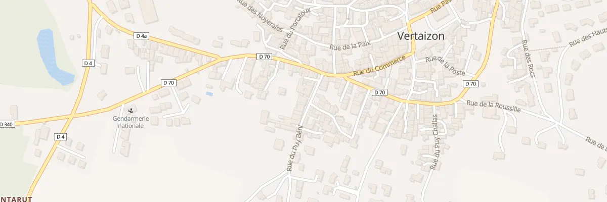 Plan du 8 Rue du Puy Beni à Vertaizon