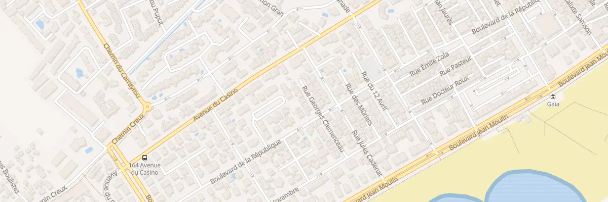 Plan du 8 Rue Georges Clemenceau à Valras-Plage