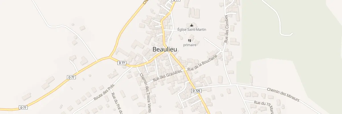 Plan du 1 Rue du Four à Beaulieu
