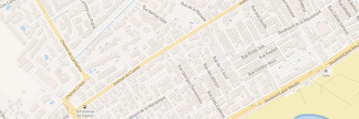 Plan du 1 Rue Georges Clemenceau à Valras-Plage
