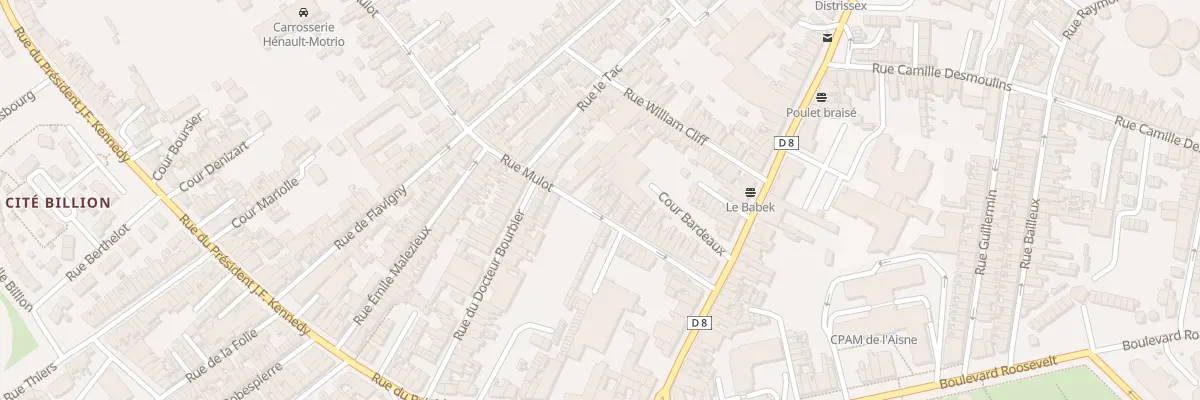 Plan du 28 Rue Mulot à Saint-Quentin
