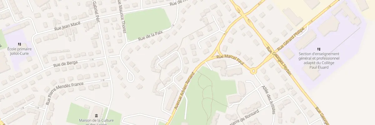 Plan du 9 Rue Roger Salengro à Gauchy