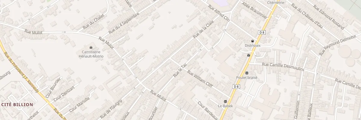 Plan du 38 Rue William Cliff à Saint-Quentin