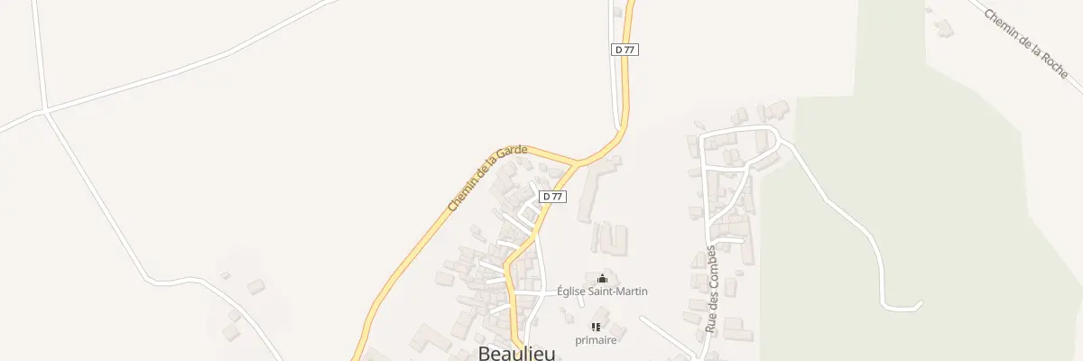 Plan du 9003 Rte du Saut - du - Loup à Beaulieu