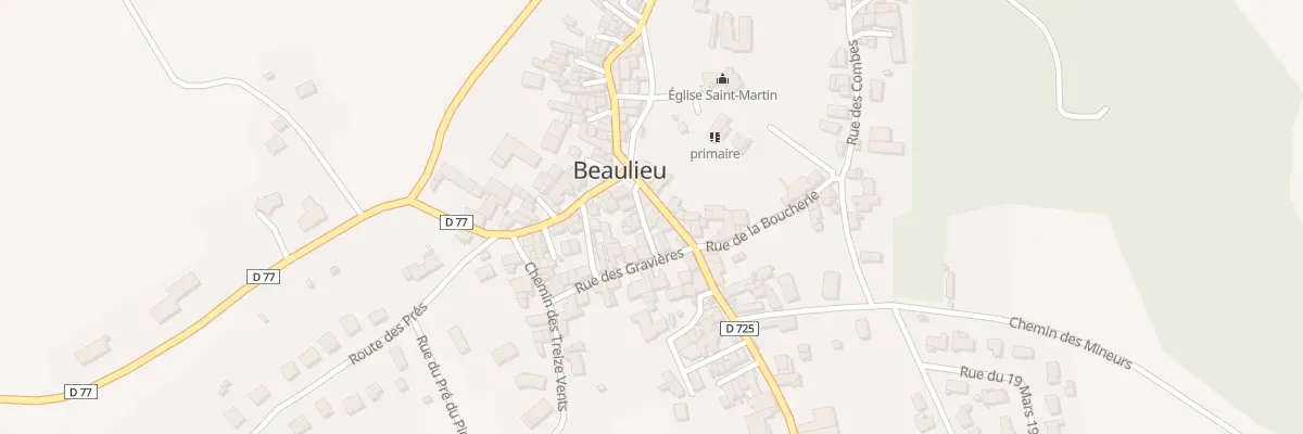 Plan du 3 Rue du Four à Beaulieu