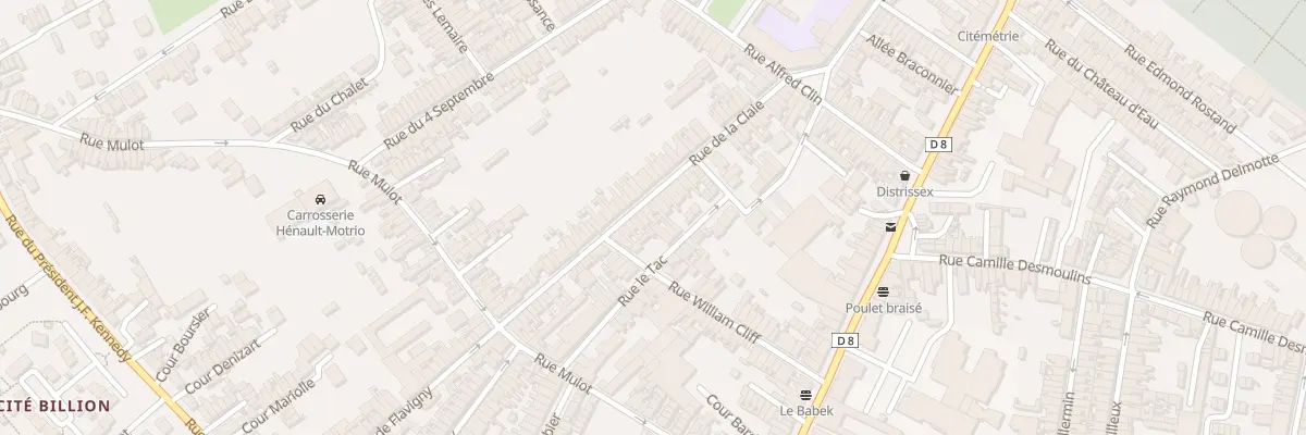 Plan du 38 Rue de la Claie à Saint-Quentin