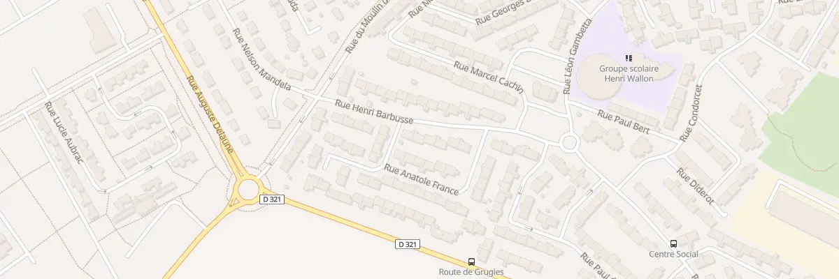 Plan du 25 Rue Henri Barbusse à Gauchy