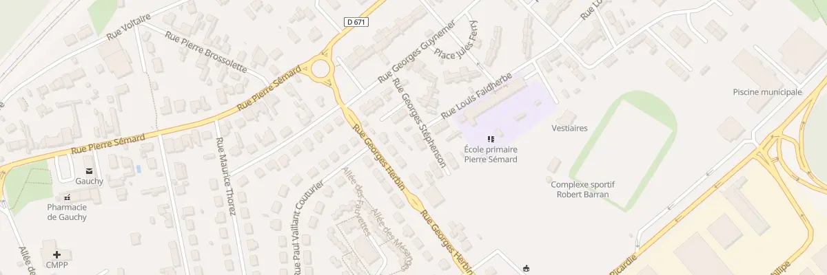 Plan du 2 Rue Stephenson à Gauchy