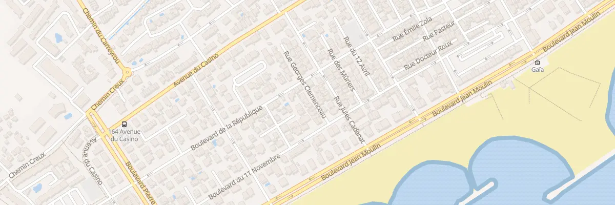 Plan du 16 Rue Georges Clemenceau à Valras-Plage