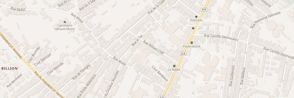Plan du 21 Rue William Cliff à Saint-Quentin