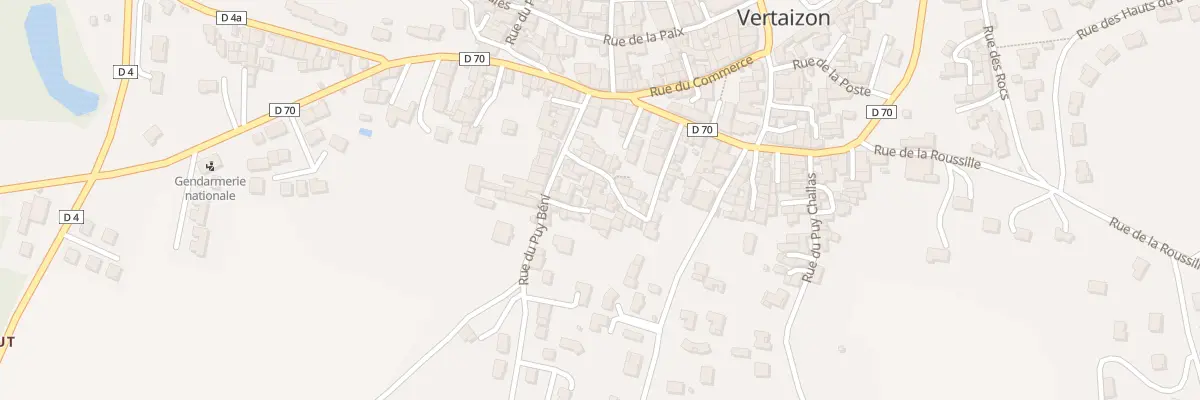 Plan du 27 Rue des Vergers à Vertaizon
