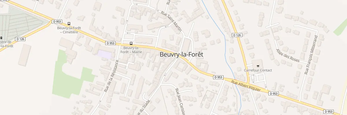 Plan du 1290 Rue Albert Ricquier à Beuvry-la-Forêt