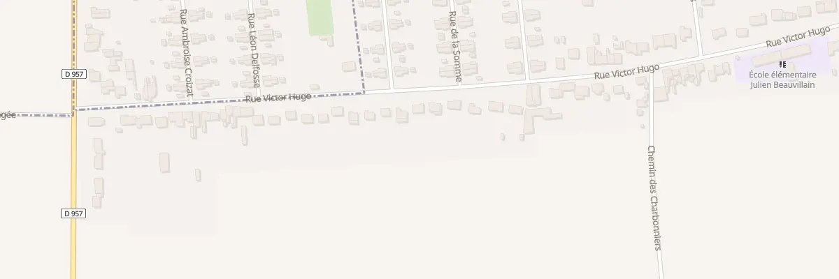Plan du 69 Rue Victor Hugo à Abscon