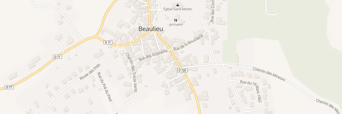 Plan du 6 Rte de Charbonnier à Beaulieu