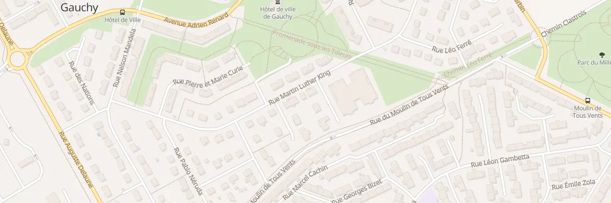 Plan du 20 Rue Martin Luther King à Gauchy