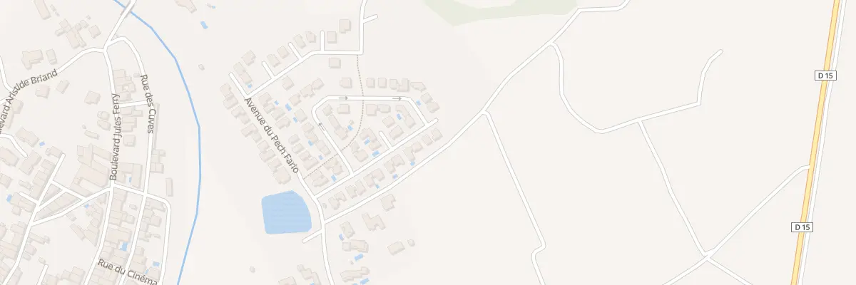 Plan du 22 Rue du Pech Jani à Pouzolles