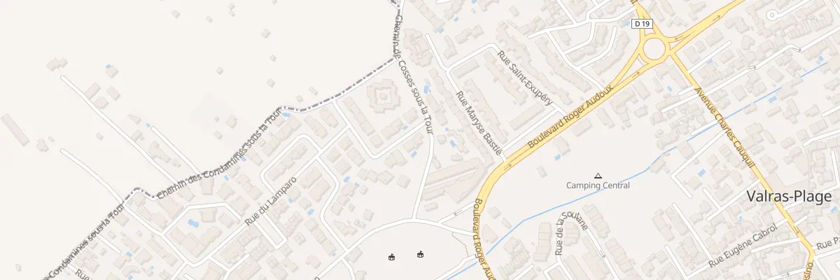Plan du 1 Rue des Joutes à Valras-Plage