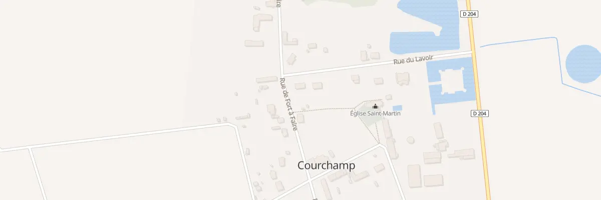 Plan du 11 Rue du Lavoir à Courchamp