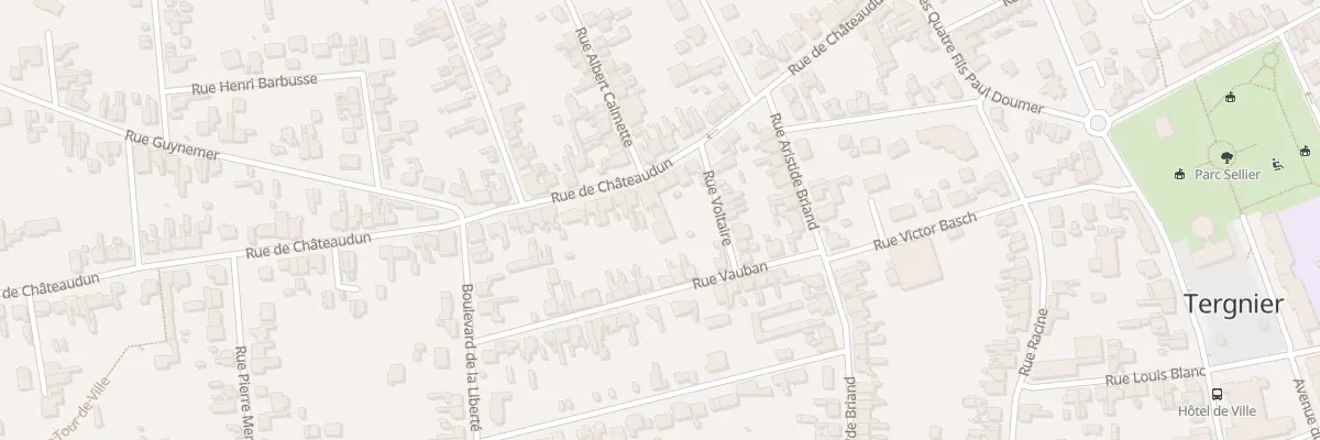 Plan du 41 Rue de Châteaudun à Tergnier