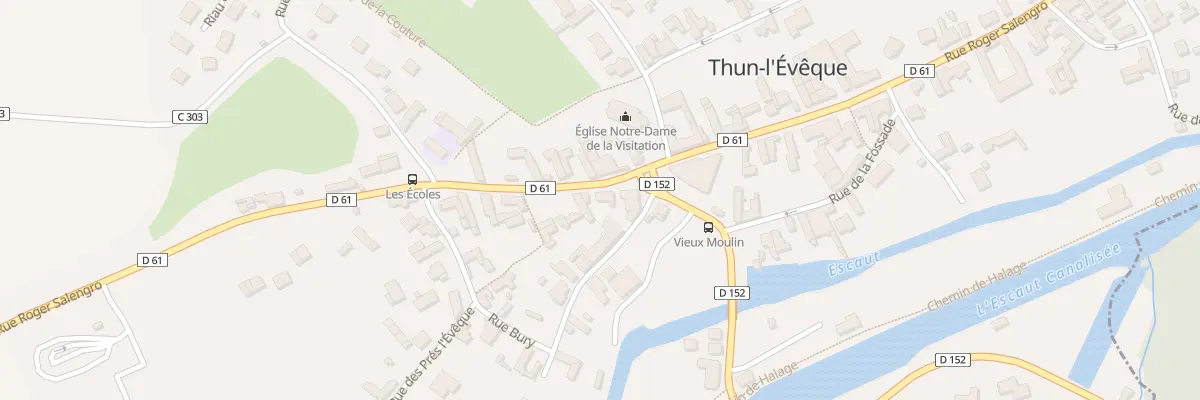 Plan du 205 Rue Roger Salengro à Thun-l’Évêque