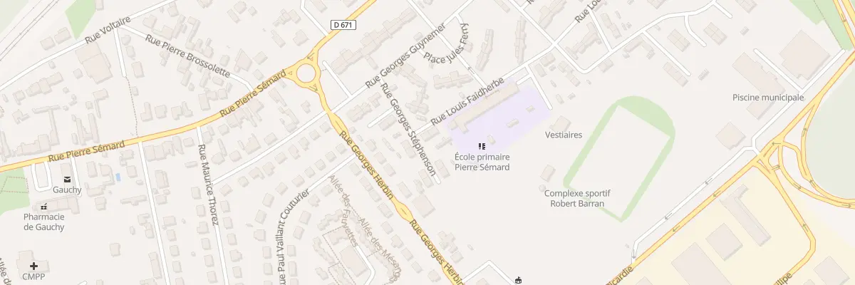 Plan du 2 Rue Faidherbe à Gauchy