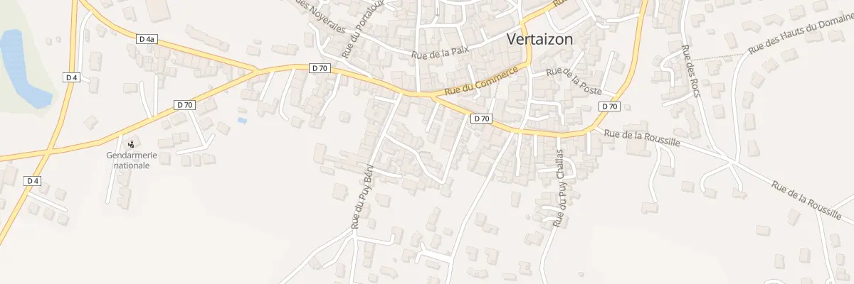Plan du 16 Rue des Vergers à Vertaizon