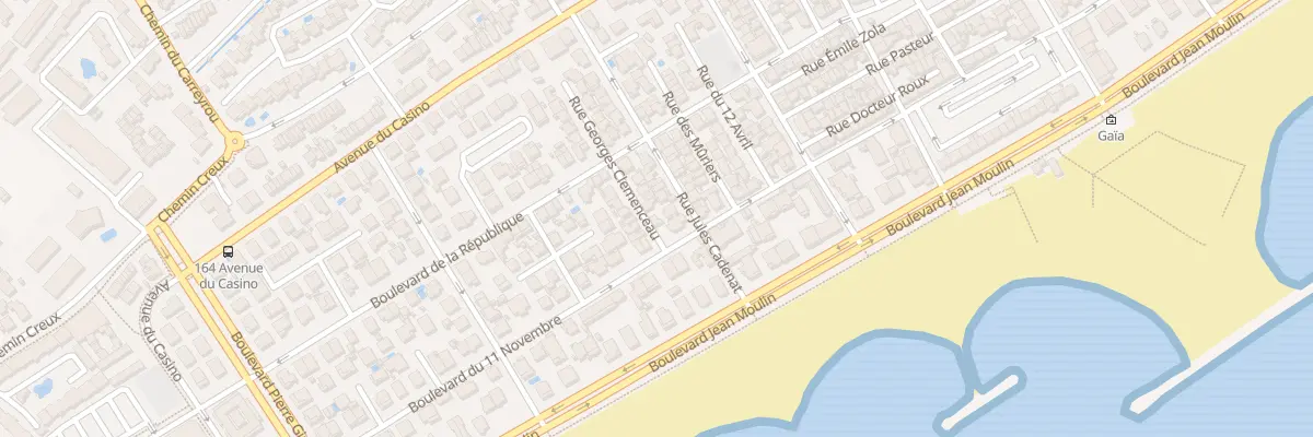 Plan du 23 Rue Georges Clemenceau à Valras-Plage