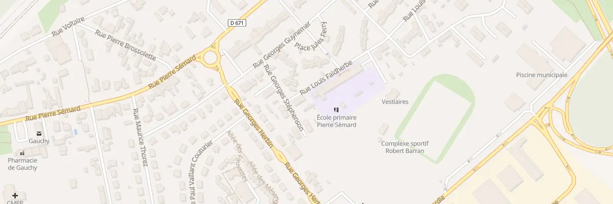 Plan du 4 Rue Faidherbe à Gauchy