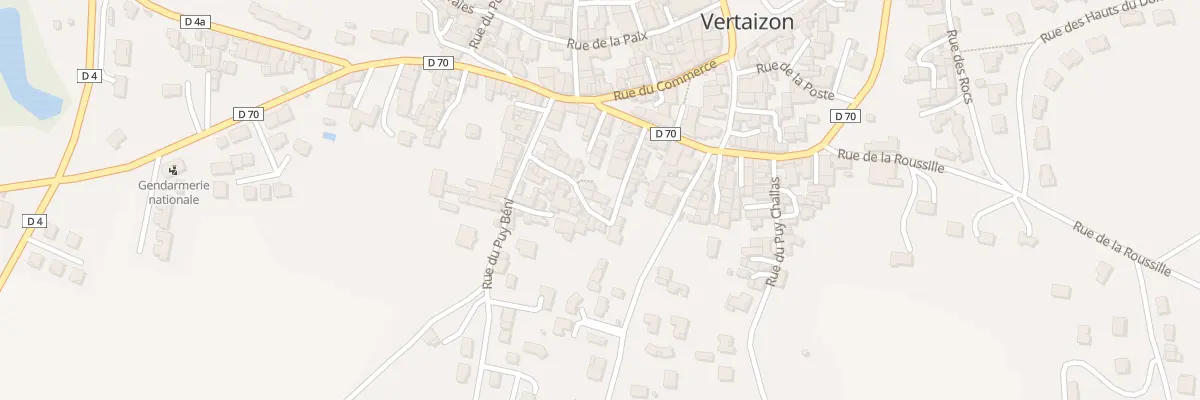 Plan du 12 Rue des Vergers à Vertaizon