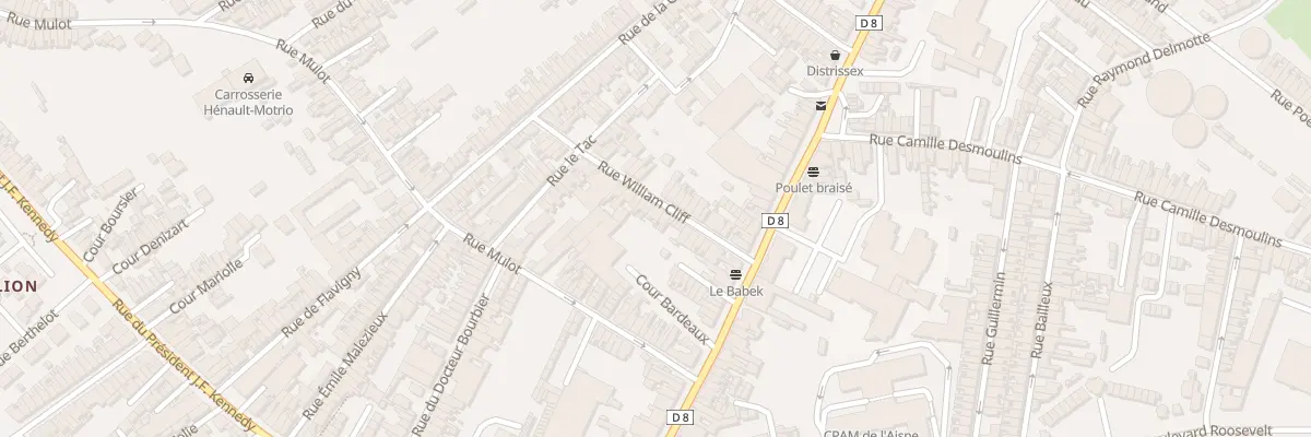 Plan du 11 Rue William Cliff à Saint-Quentin