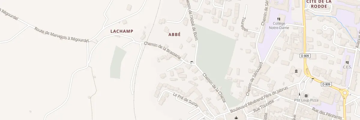 Plan du 3B Che de la Brasserie à Marvejols