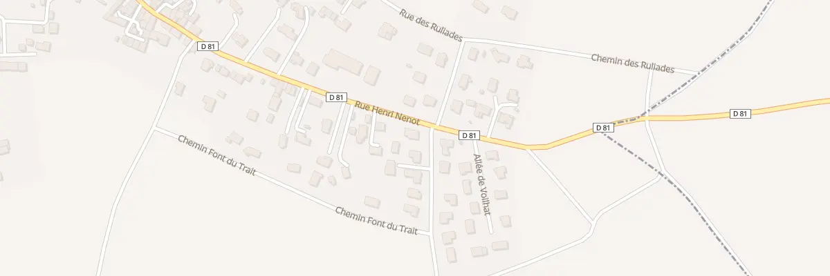 Plan du 40 Rue Henri Nenot à Chauriat