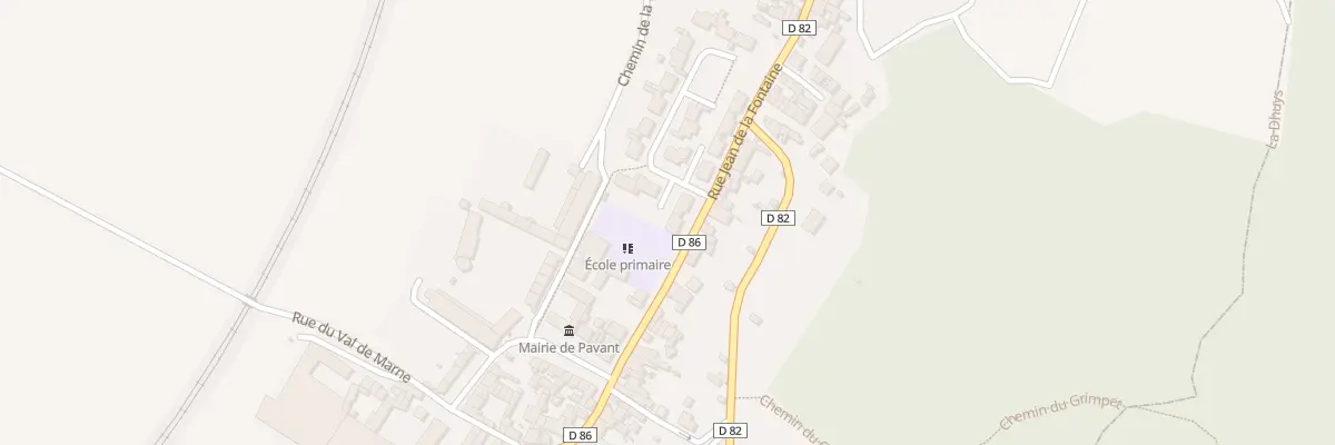 Plan du 1 Rue du Clos des Forges à Pavant