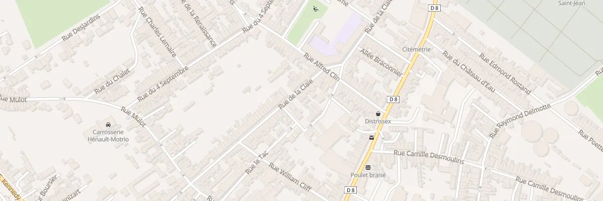 Plan du 64 Rue de la Claie à Saint-Quentin