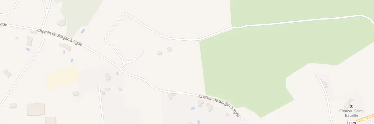 Plan du 2233 Cr 61 de Boujan A Agde à Béziers