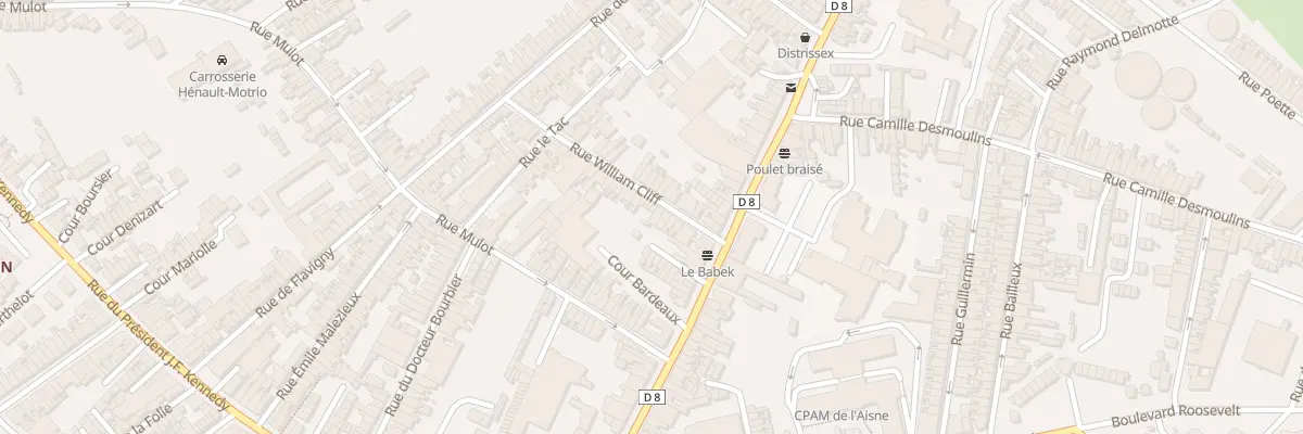 Plan du 7 Rue William Cliff à Saint-Quentin