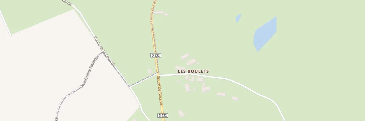 Plan du 1 Rue des Boulets à Châtel-de-Neuvre
