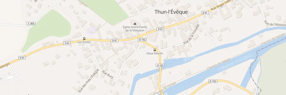 Plan du 5 Rue du Moulin à Thun-l’Évêque