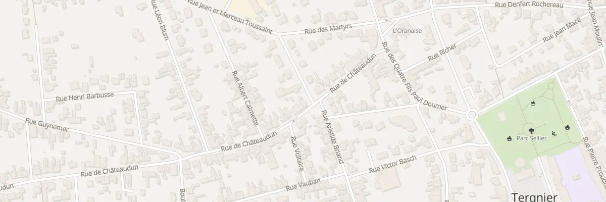 Plan du 26 Rue de Châteaudun à Tergnier