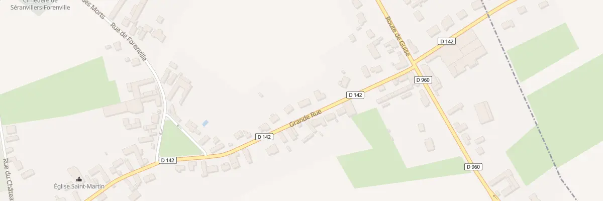 Plan du 10 Gr Gd Rue à Séranvillers-Forenville