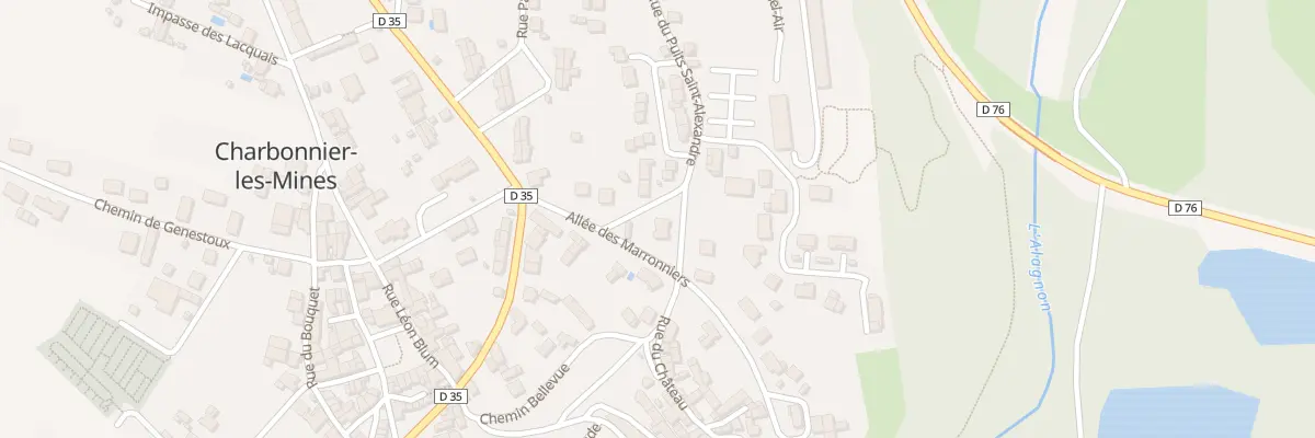 Plan du 26 Rue du Puits St Alexandre à Charbonnier-les-Mines