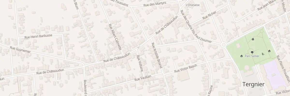 Plan du 29 Rue de Châteaudun à Tergnier