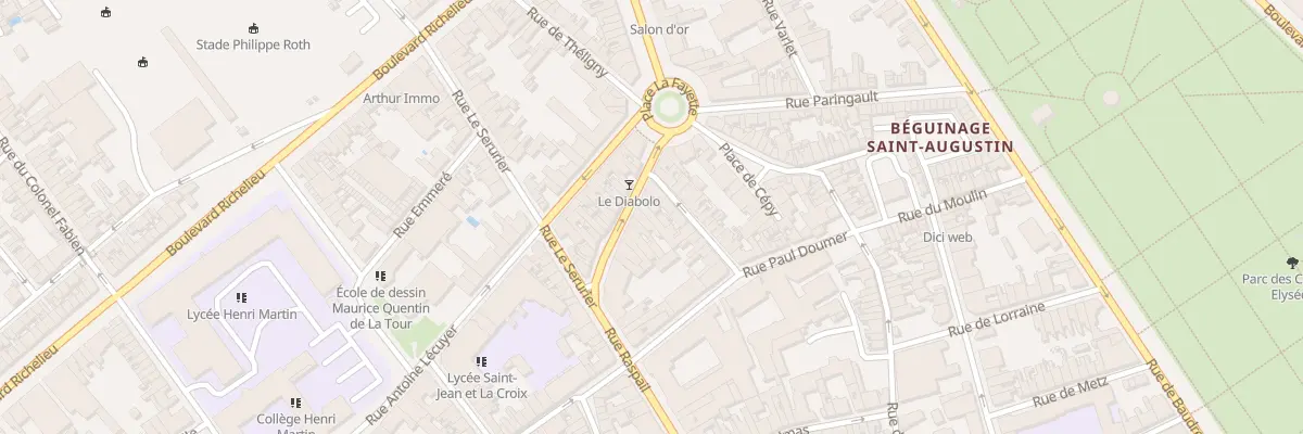 Plan du 88 Rue Raspail à Saint-Quentin