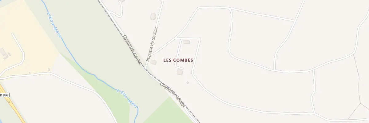Plan du 4 Imp de Gevillat à Brenat