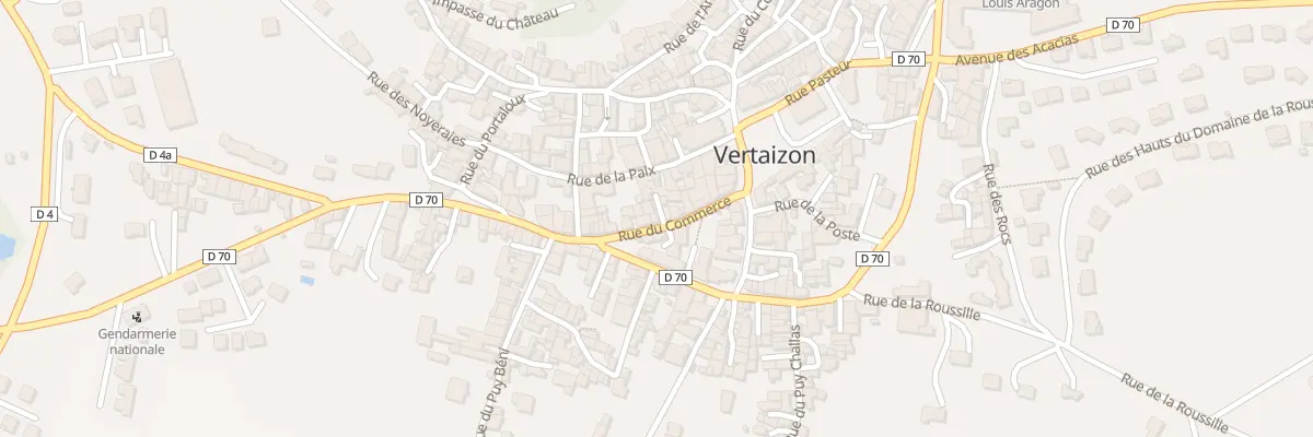 Plan du 18 Rue du Commerce à Vertaizon