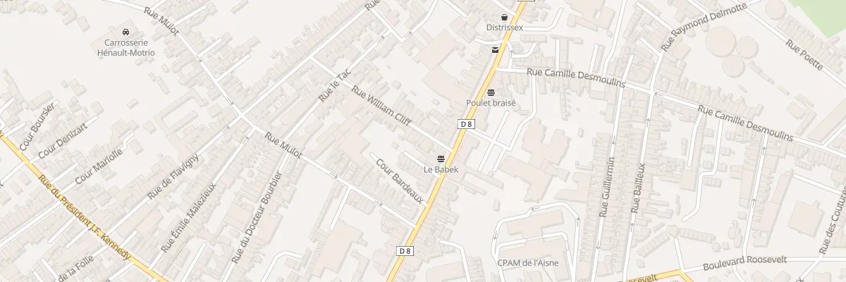Plan du 1 Rue William Cliff à Saint-Quentin