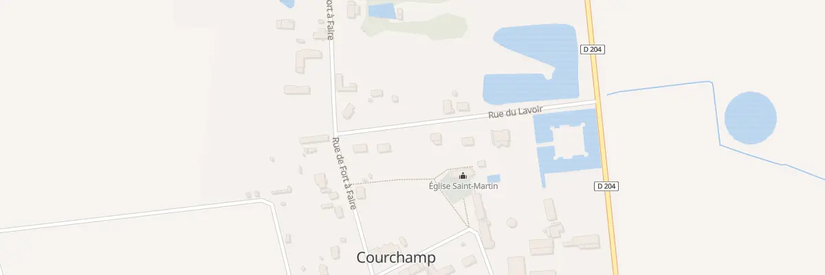Plan du 7 Rue du Lavoir à Courchamp