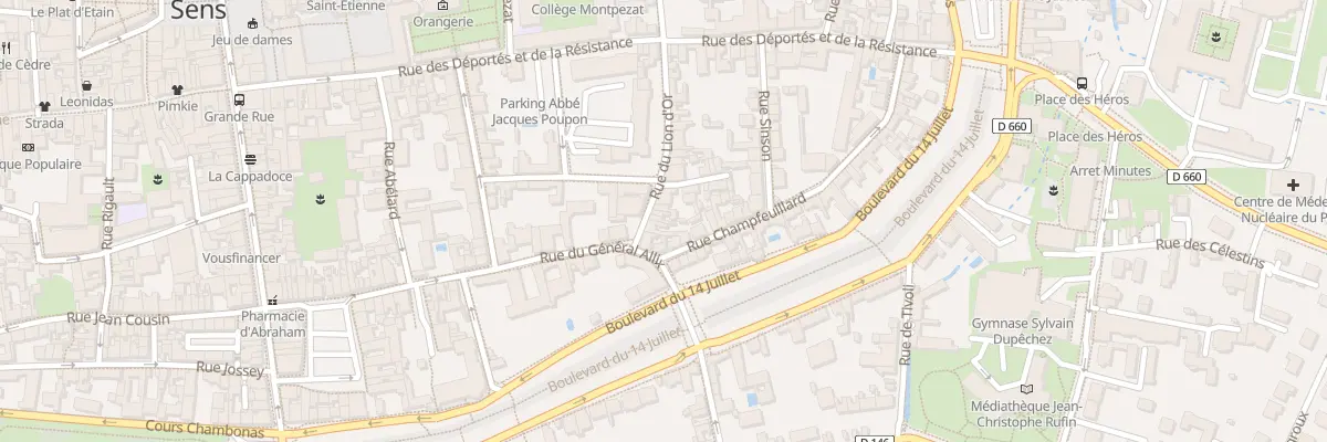 Plan du 6 Rue du Lion d’Or à Sens